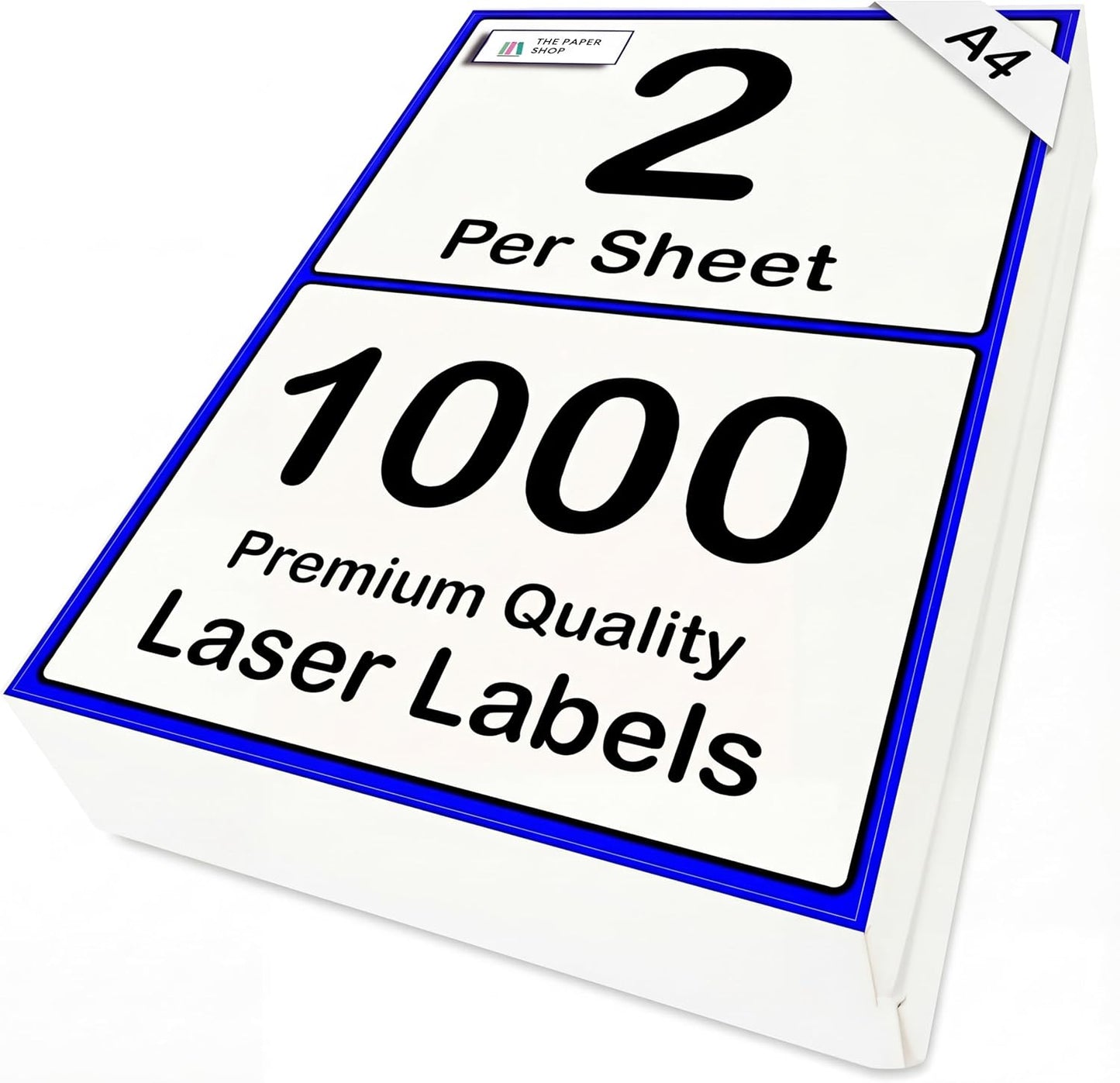 Self Adhesive White Sticky A5 Sticky Printer Address Labels  - 2 per Sheet on A4 - 200 Sheets