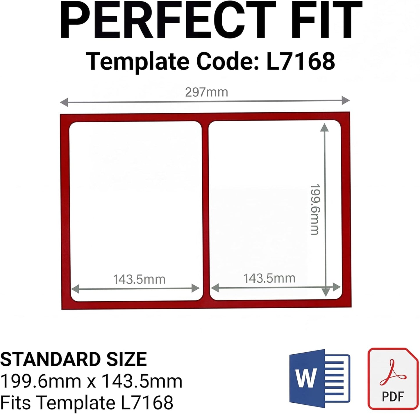 Self Adhesive White Sticky A5 Sticky Printer Address Labels  - 2 per Sheet on A4 - 200 Sheets
