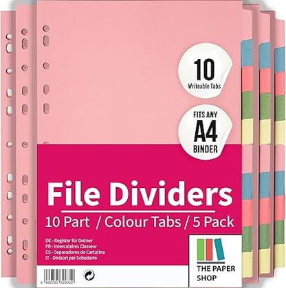 A4-10-part-colored-file-dividers-for-ring-binders-pack-of-5