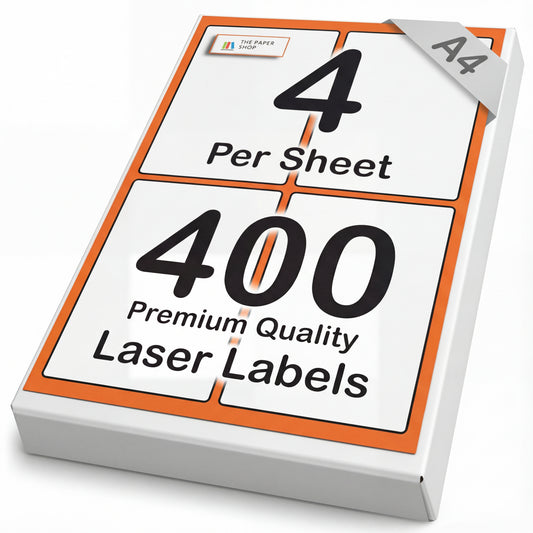 A6 Address Labels (400–2000 Pack) | 4 Per A4 Sheet Self-Adhesive Printer Labels